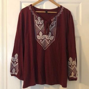 J Crew Embroidered Shirt